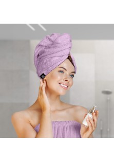 Beauty Home Πετσέτα μαλλιών Turban Art 3409 Λιλά