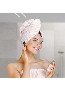 Beauty Home Πετσέτα μαλλιών Turban Art 3410 Ροζ