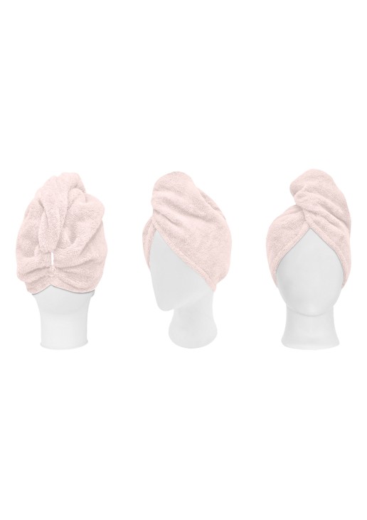Beauty Home Πετσέτα μαλλιών Turban Art 3410 Ροζ