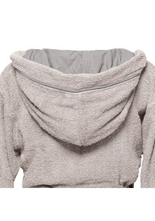 Beauty Home Μπουρνούζι με κουκούλα Art 3423 Γκρι 2XL