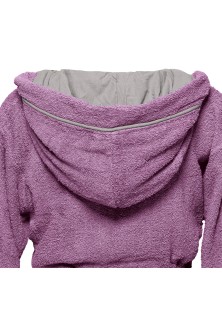 Beauty Home Μπουρνούζι με κουκούλα Art 3429 Μωβ 2XL