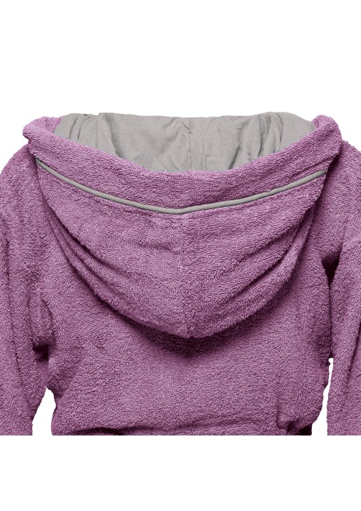 Beauty Home Μπουρνούζι με κουκούλα Art 3429 Μωβ 2XL