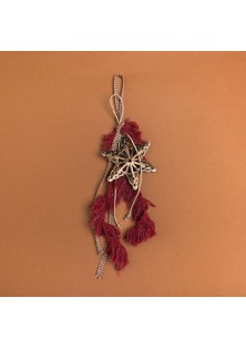 Beauty Home ΜΕΤΑΛΛΙΚΟ ΑΣΤΕΡΙ ΜΕ ΜΠΟΡΝΤΩ ΦΟΥΝΤΑΚΙΑ