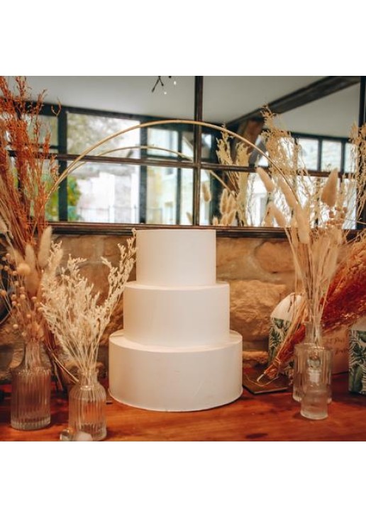 Beauty Home ΜΕΤΑΛΛΙΚΟΣ ΚΥΚΛΟΣ ΧΡΥΣΟΣ ΜΕ ΑΝΟΙΓΜΑ 55 x 51 cm