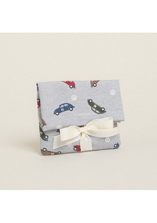 Beauty Home ΠΟΥΓΚΙ ΜΕ ΚΟΡΔΕΛΑ 12 x 17 cm ΜΙΝΙ ΑΥΤΟΚΙΝΗΤΑΚΙΑ ΓΚΡΙ