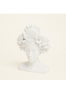 Beauty Home Βάζο Προτομή Λευκο17.3 x 11,7 x 23 cm