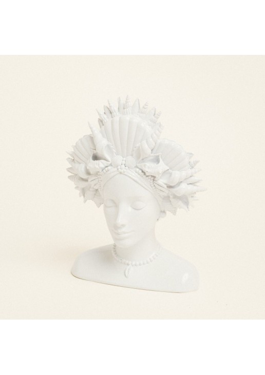 Beauty Home Βάζο Προτομή Λευκο17.3 x 11,7 x 23 cm