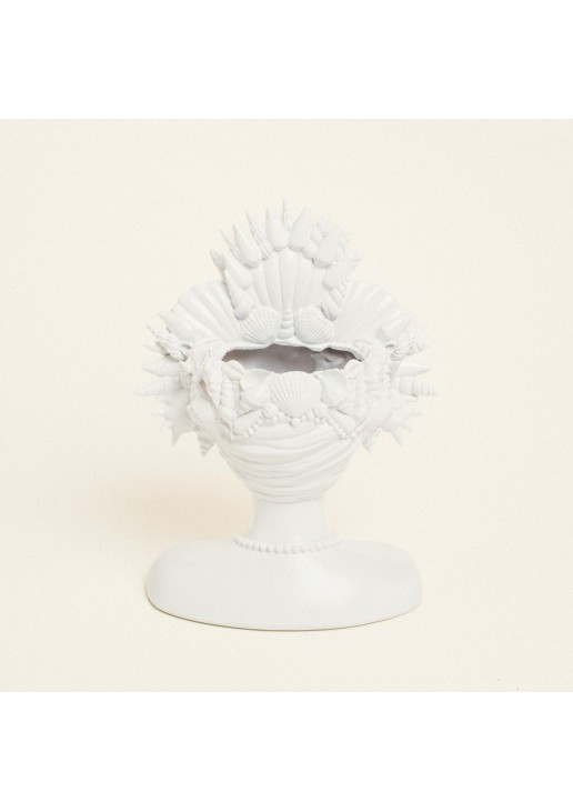 Beauty Home Βάζο Προτομή Λευκο17.3 x 11,7 x 23 cm