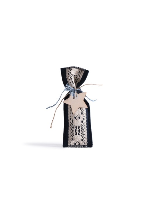 Beauty Home ΠΟΥΓΚΙ ΜΕ ΔΑΝΤΕΛΑ 6 x 19 cm ΤΖΗΝ-ΕΚΡΟΥ