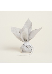 Beauty Home ΜΑΝΤΗΛΙ 27 x 27 cm ΓΚΡΙ ΑΣΗΜΙ LUREX