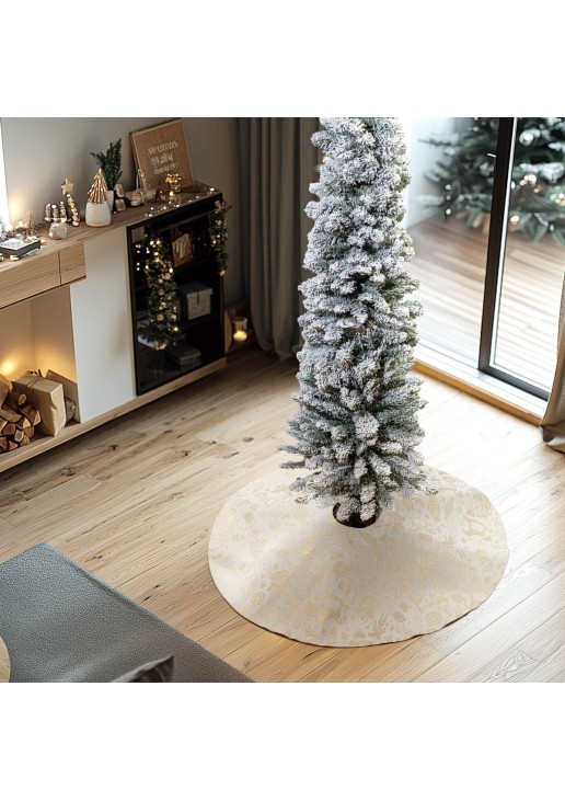 Beauty Home ΠΟΔΙΑ ΔΕΝΤΡΟΥ 90 CM ΖΑΚΑΡ ΚΑΡΥΟΘΡΑΥΣΤΗΣ ΜΕ ΧΡΥΣΟ ΛΟΥΡΕΞ