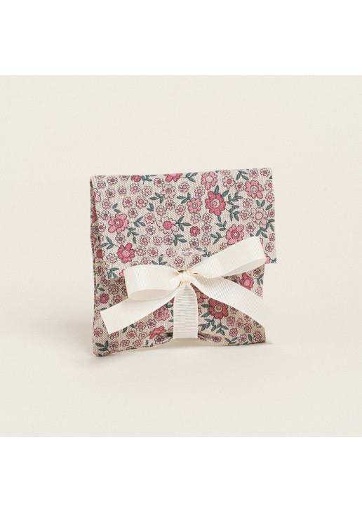 Beauty Home ΠΟΥΓΚΙ ΜΕ ΚΟΡΔΕΛΑ 12 x 17 cm ΡΟΖ ΜΑΡΓΑΡΙΤΕΣ