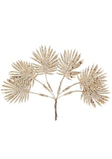 Beauty Home ΦΥΛΛΑ ΠΑΛΜΑ ΜΕ ΓΚΛΙΤΕΡ 6 ΤΜΧ 24CM