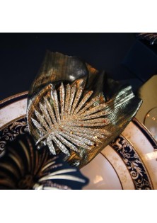 Beauty Home ΦΥΛΛΑ ΠΑΛΜΑ ΜΕ ΓΚΛΙΤΕΡ 6 ΤΜΧ 24CM