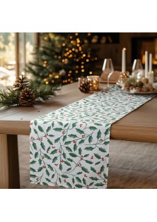 Beauty Home ΡΑΝΝΕΡ HOLLY BRANCH XMAS 32 cm x 1,5 m