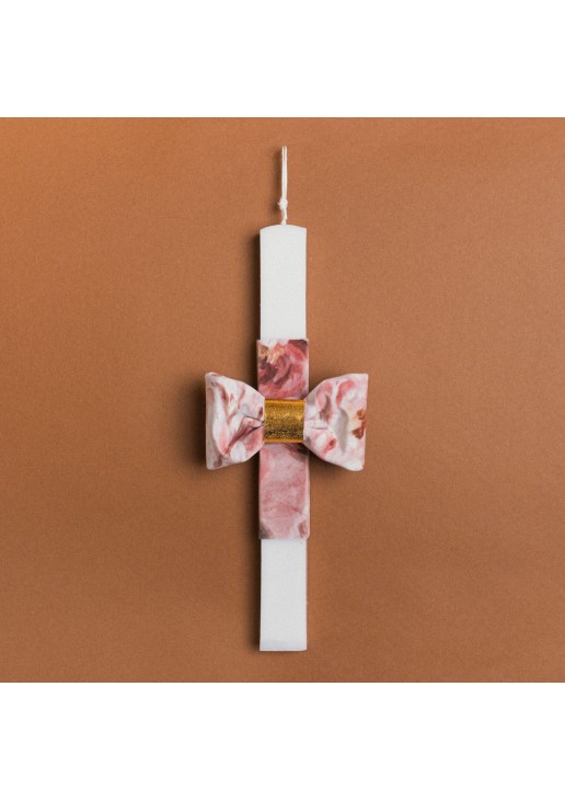 Beauty Home ΛΑΜΠΑΔΑ 33cm ΦΛΟΡΑΛ ΦΙΟΓΚΟΣ ΒΕΛΟΥΔΟ ΡΟΖ ΣΕ ΣΥΣΚΕΥΑΣΙΑ ΔΩΡΟΥ