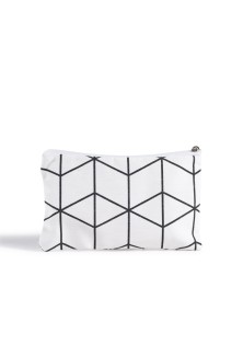 Beauty Home ΠΟΡΤΟΦΟΛΑΚΙ 9 x 16 cm ΓΕΩΜΕΤΡΙΚΟΙ ΡΟΜΒΟΙ ΛΕΥΚΟ-ΜΑΥΡΟ