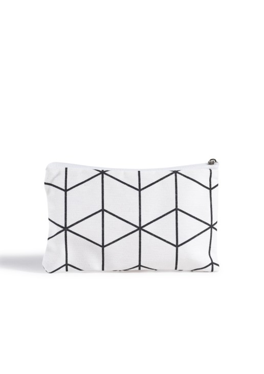 Beauty Home ΠΟΡΤΟΦΟΛΑΚΙ 9 x 16 cm ΓΕΩΜΕΤΡΙΚΟΙ ΡΟΜΒΟΙ ΛΕΥΚΟ-ΜΑΥΡΟ
