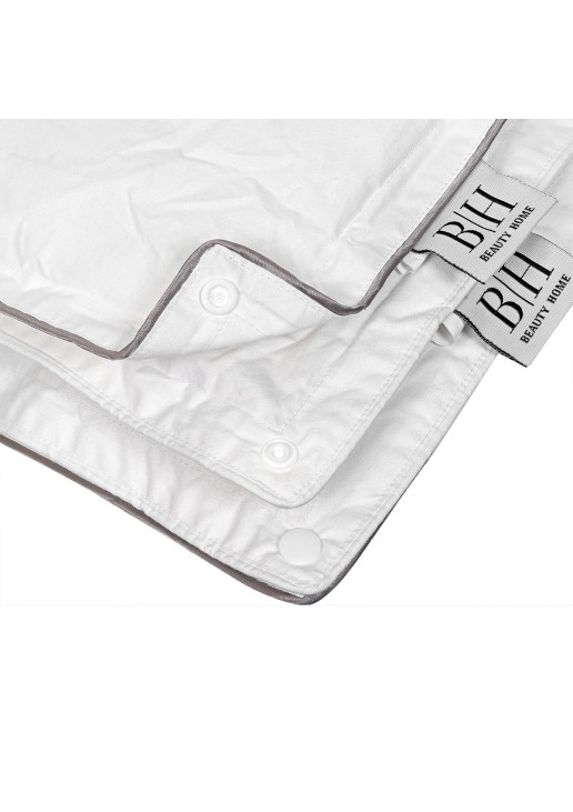 Beauty Home Παπλώματα υπέρδιπλα (2τμχ) με Clip clap Art 4071 550gsm (400gsm+150gsm) 220x240 Λευκό