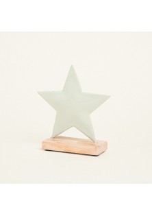 Beauty Home ΜΕΤΑΛΛΙΚΟ ΑΣΤΕΡΙ ΜΕ ΒΑΣΗ 15 x 16 CM ΒΕΡΑΜΑΝ