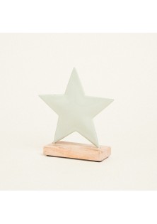 Beauty Home ΜΕΤΑΛΛΙΚΟ ΑΣΤΕΡΙ ΜΕ ΒΑΣΗ 15 x 16 CM ΒΕΡΑΜΑΝ