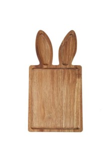 Beauty Home Ξύλινος Δίσκος Λαγουδάκι 38 x 20 x 1,5 CM