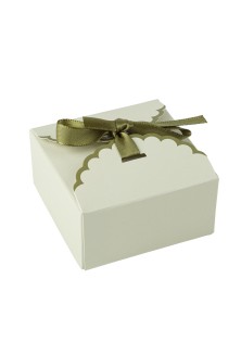 Beauty Home 10 Χάρτινα Κουτάκια με Σατέν Κορδέλα 7 x 3,5 CM