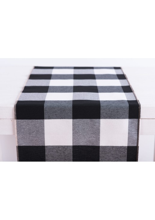 Beauty Home ΡΑΝΝΕΡ ΜΕΓΑΛΟ ΚΑΡΩ ΑΣΠΡΟΜΑΥΡΟ 32 cm x 2.5 m