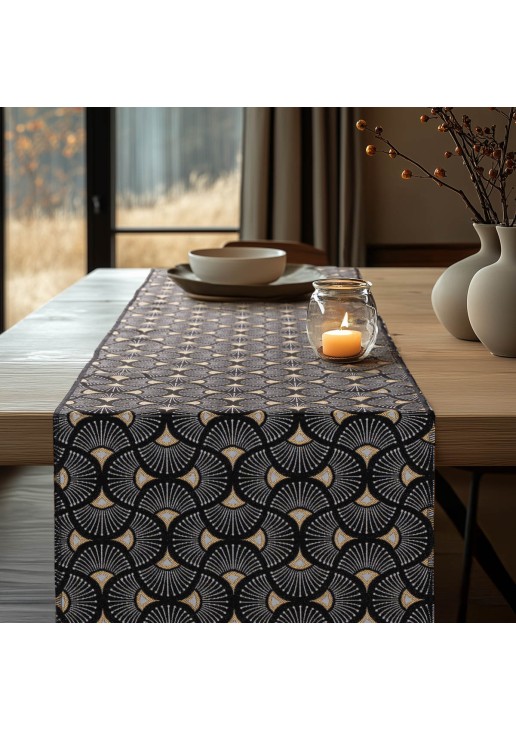 Beauty Home ΡΑΝΝΕΡ ΣΤΟΦΑ SCALE WAVE LUXURY 32 cm x 1,5 m