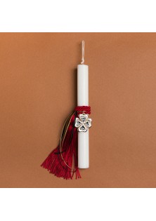 Beauty Home ΛΑΜΠΑΔΑ 33cm ΚΟΚΚΙΝΗ ΦΟΥΝΤΑ ΚΑΙ ΤΕΤΡΑΦΥΛΛΟ ΣΜΑΛΤΟ ΣΕ ΣΥΣΚΕΥΑΣΙΑ ΔΩΡΟΥ