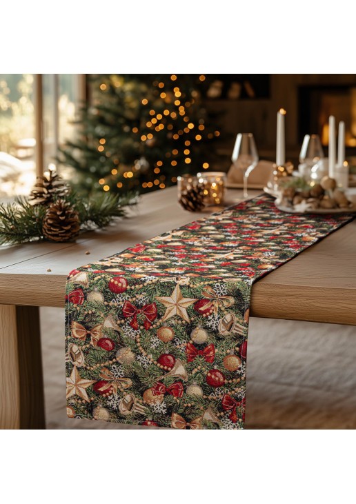 Beauty Home ΡΑΝΝΕΡ ΣΤΟΦΑ HAPPY HOLIDAY 32 cm x 1,5 m