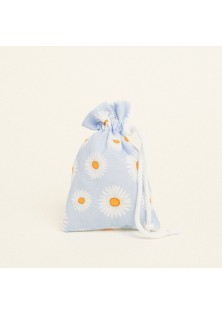 Beauty Home ΠΟΥΓΚΙ ΜΕ ΚΟΡΔΟΝΙ 12 x 17 cm ΠΟΠΛΙΝΑ ΜΑΡΓΑΡΙΤΕΣ ΓΑΛΑΖΙΟ ΦΟΝΤΟ