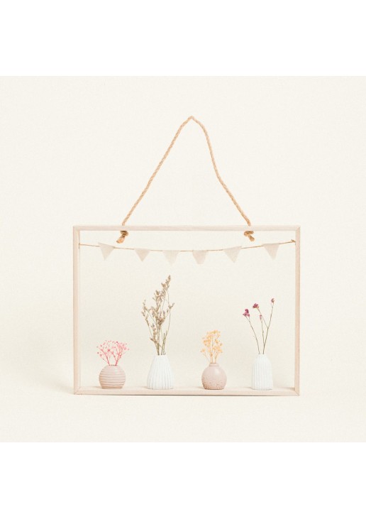 Beauty Home ΚΑΔΡΟ ΜΕ ΜΙΚΡΑ ΒΑΖΑΚΙΑ 40 x 30 x 4,5 cm