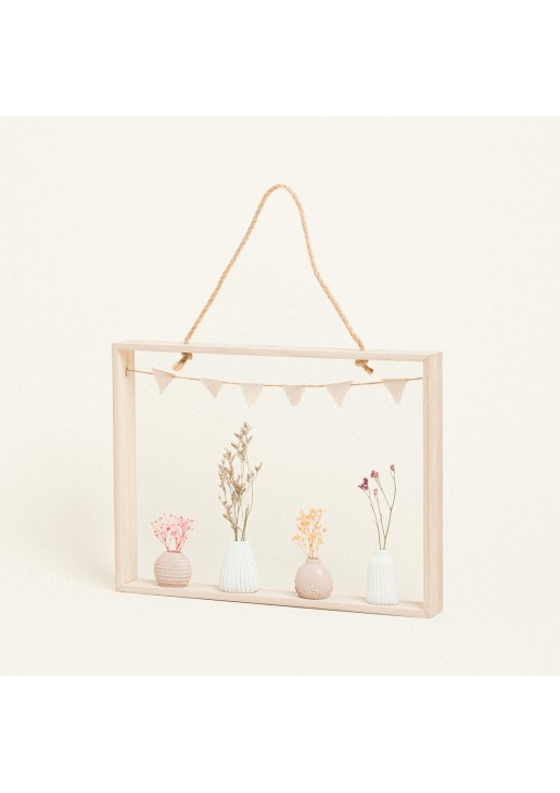 Beauty Home ΚΑΔΡΟ ΜΕ ΜΙΚΡΑ ΒΑΖΑΚΙΑ 40 x 30 x 4,5 cm