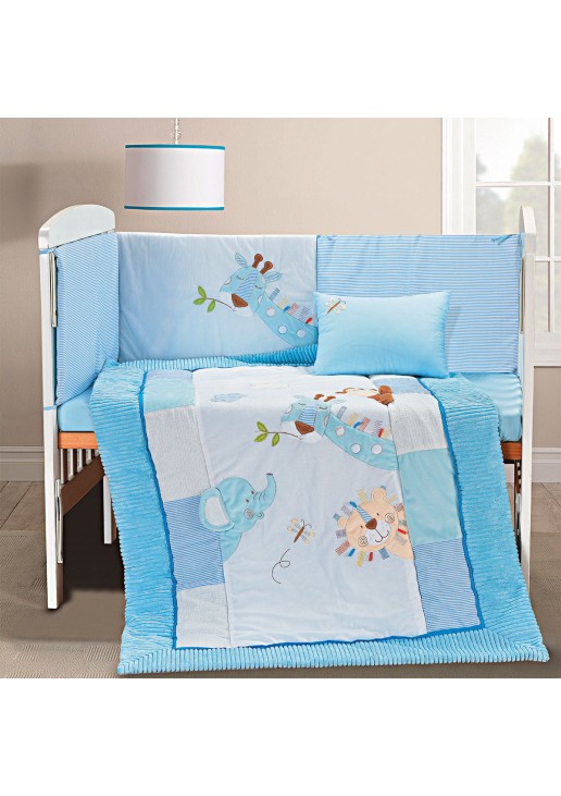 Beauty Home Σετ προίκας Great adventure Art 5105 Σετ 4τμχ Λευκό,Γαλάζιο
