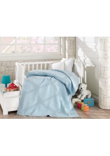 Κουβέρτα πικέ σε 4 χρώματα Art 5116 120x160 Γαλάζιο Beauty Home