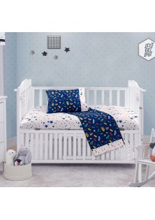 Beauty Home Σετ σεντόνια βρεφικά Art 5174 120x160 Μπλε