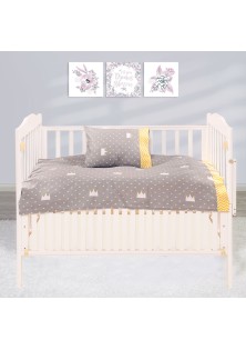 Beauty Home Σετ σεντόνια βρεφικά Art 5176 120x160 Κίτρινο
