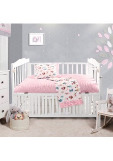 Beauty Home Σετ σεντόνια βρεφικά Art 5178 120x160 Ροζ