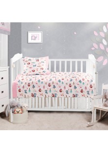 Beauty Home Σετ σεντόνια βρεφικά Art 5178 120x160 Ροζ