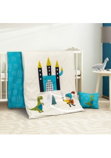 Beauty Home Σετ σεντόνια βρεφικά Castle Art 5186 120x160 Εμπριμέ