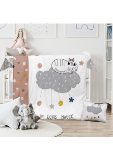 Beauty Home Σετ σεντόνια βρεφικά Kitty Art 5189 120x160 Εμπριμέ