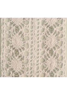 Beauty Home ΠΟΥΓΚΙ ΔΑΝΤΕΛΑ ΜΟΝΟΧΡΩΜΑ 12 x 17 cm ΛΕΥΚΟ / ΑΣΗΜΙ LUREX 12 x 17 cm
