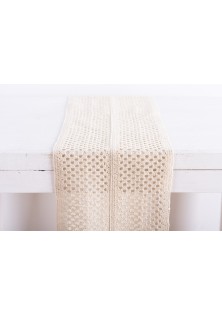 Beauty Home ΔΑΝΤΕΛΑ ΒΑΜΒΑΚΕΡΗ 23CM “ΓΕΩΜΕΤΡΙΚΟ” Εκρού