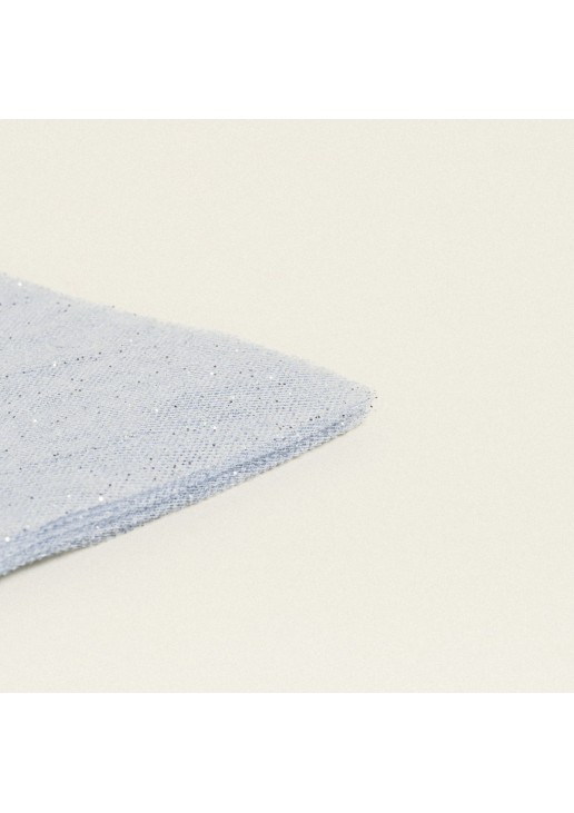 Beauty Home ΜΑΝΤΗΛΙ ΤΟΥΛΙ ΓΚΛΙΤΕΡ 35 x 35 cm Ασημί