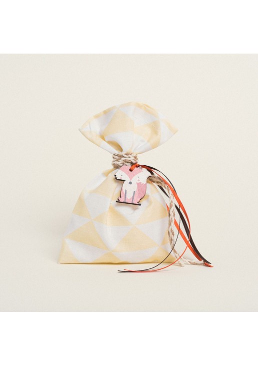 Beauty Home ΠΟΥΓΚΙ 12 x 17 cm ΤΡΙΓΩΝΑΚΙΑ ΠΟΠΛΙΝΑ ΚΙΤΡΙΝΟ