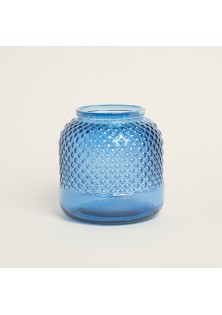 Beauty Home ΒΑΖΟ ΑΝΑΓΛΥΦΟ 19 x 19 cm Μπλε