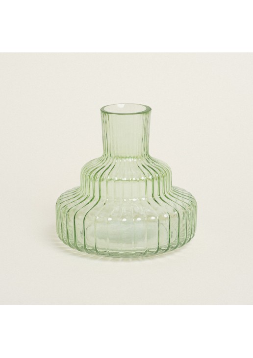 Beauty Home ΒΑΖΟ ΜΕ ΕΠΙΠΕΔΑ 15 x 14 cm Λαχανί