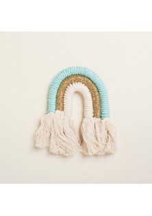 Beauty Home ΜΑΚΡΑΜΕ ΟΥΡΑΝΙΟ ΤΟΞΟ ΔΙΑΚΟΣΜΗΤΙΚΟ 14 x 10 cm ΒΕΡΑΜΑΝ / ΧΡΥΣΟ LUREX