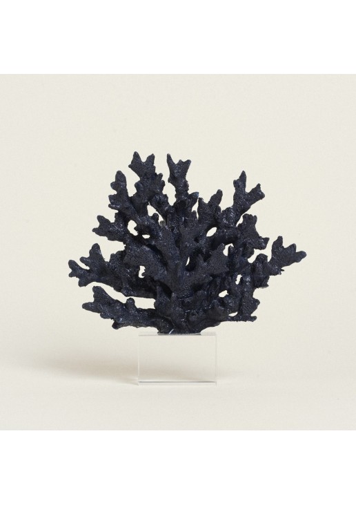 Beauty Home ΚΟΡΑΛΙ ΣΚ. ΜΠΛΕ ΜΕ ΒΑΣΗ PLEXI GLASS 24 x 24 cm